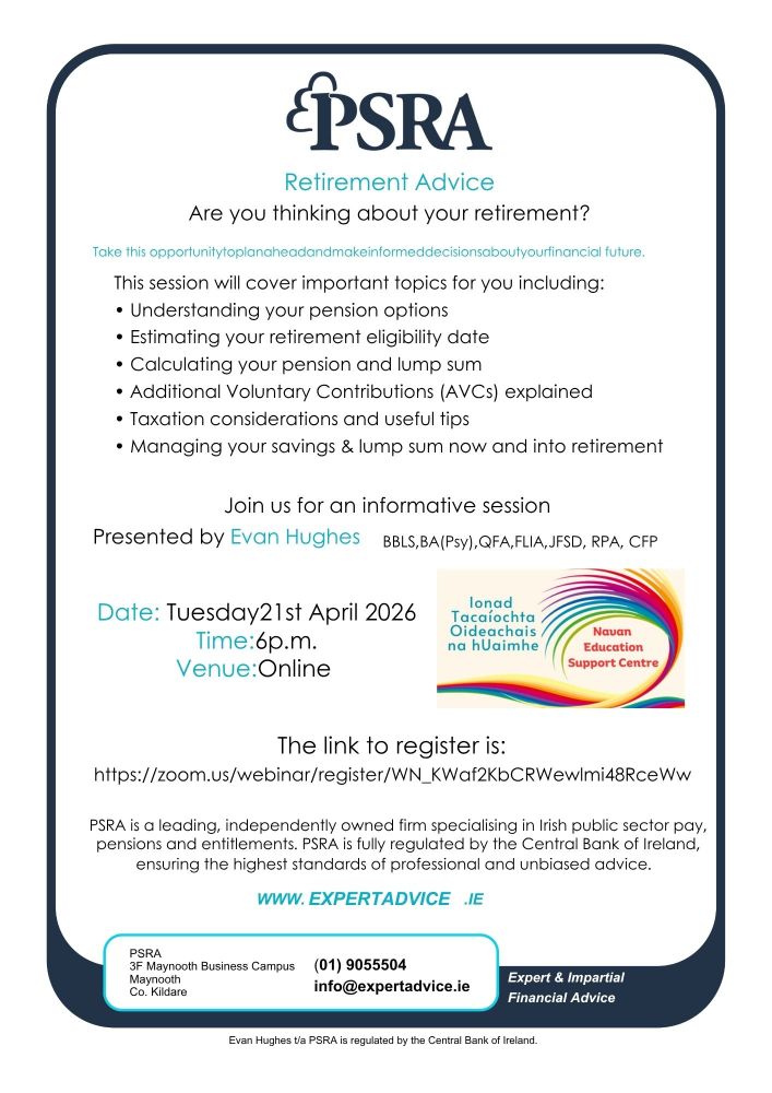 SP26-127 PSRA's Retirement Planning Webinar